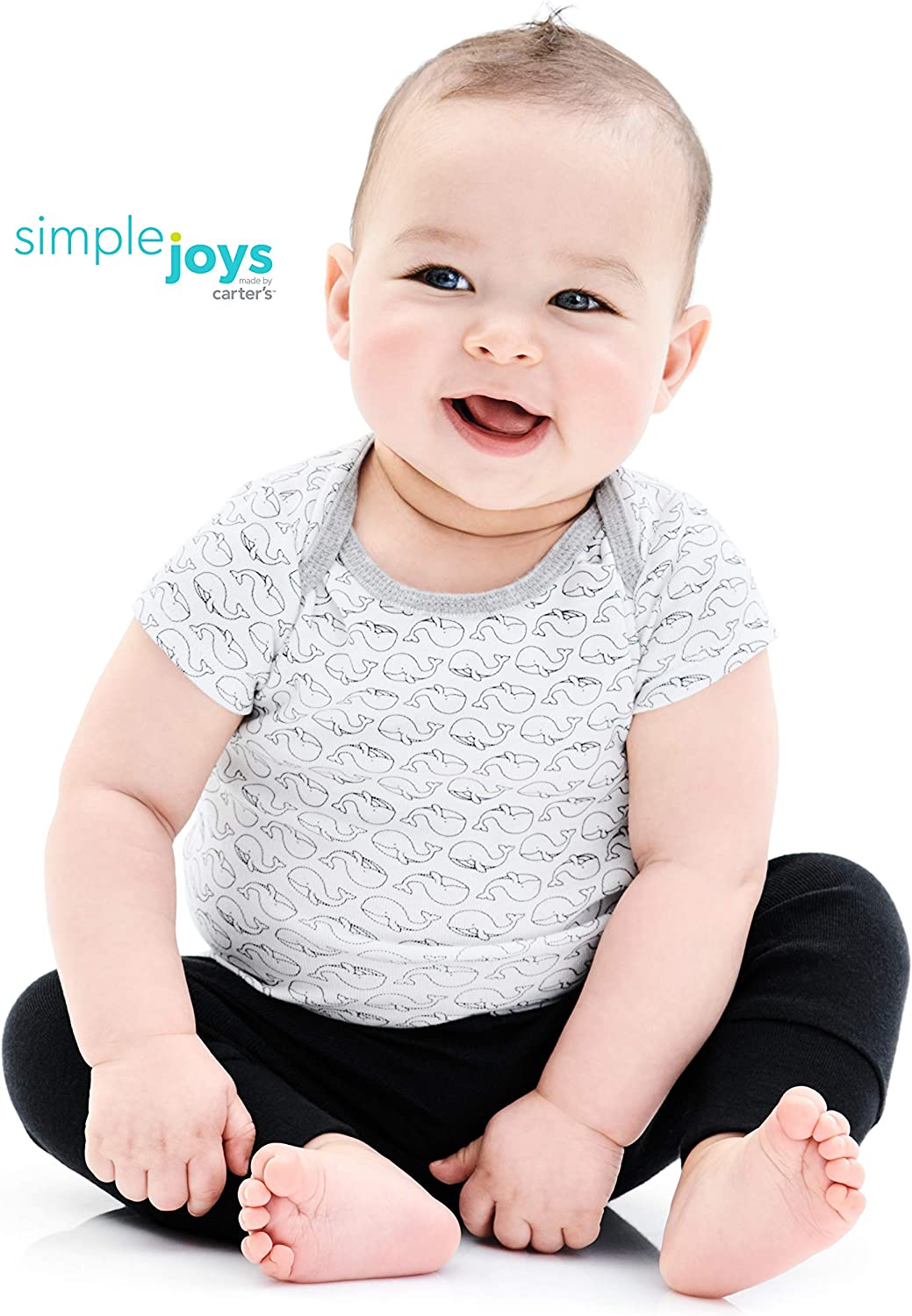 Simple Joys by Carter's Baby Boys' Cotton Pants, Pack of 4 - Image 2